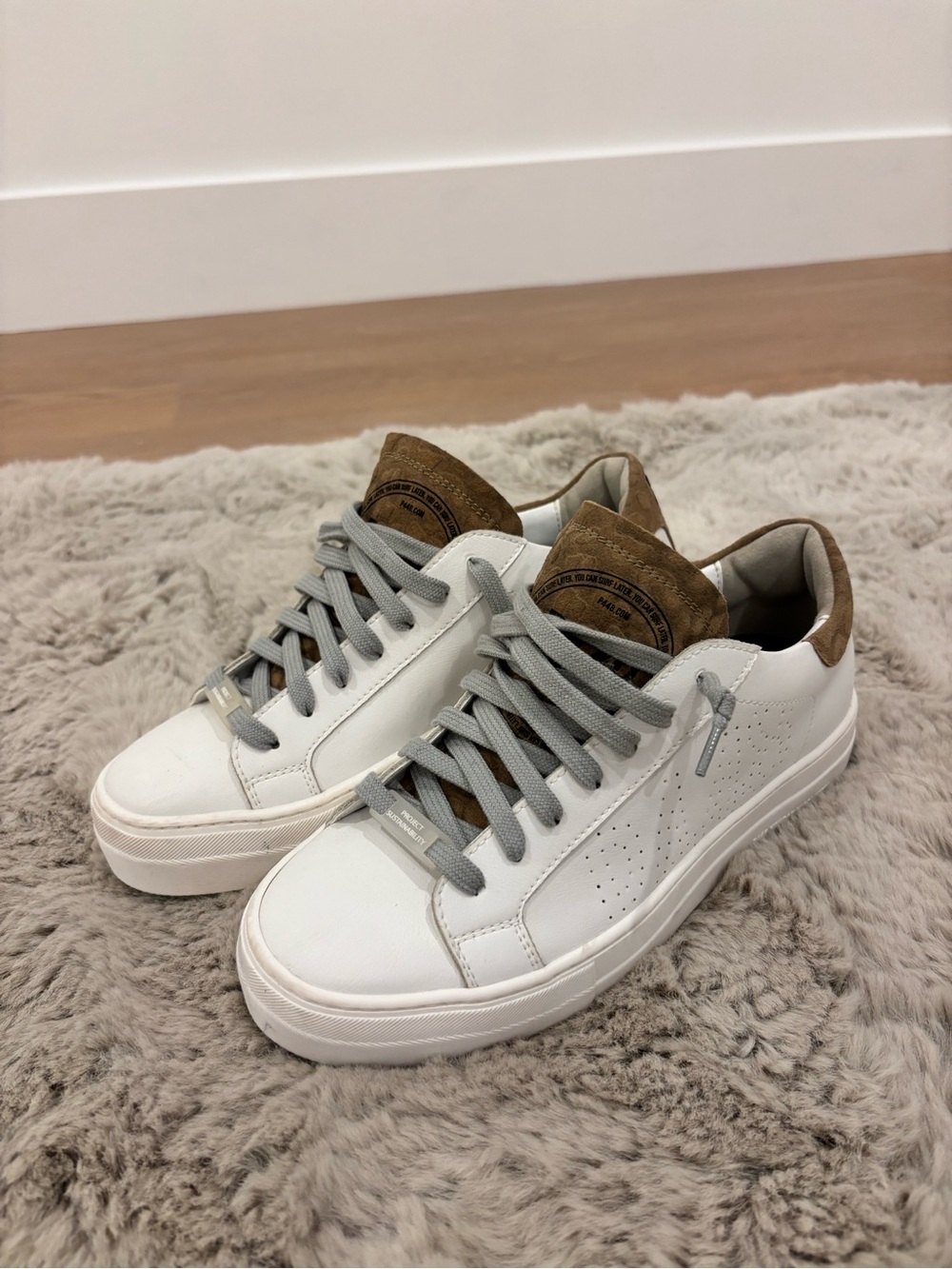 P448 White Sneakers • Never Worn